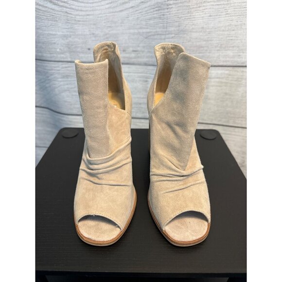 Kristin Cavallari Chinese Laundry Beige Peep-Toe Ankle Booties Size 7.5 - Picture 1 of 6